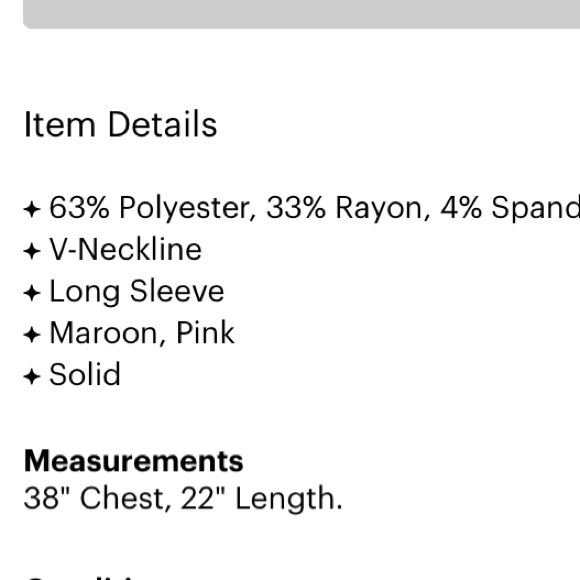 Mudd | Long Sleeve Top V Neck Martin Pink - Picture 5 of 8